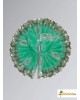 Laddu Gopal Ji Fancy Designer Net Green Dress/Poshak