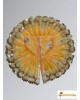 Laddu Gopal Ji Fancy Designer Net Yellow Dress/Poshak