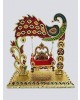 Laddu Gopal jhula Special Peacock Design Luxury Look Antique Piece