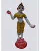 Radha Rani Full Yellow Hand Painted Brass Idol and Statue