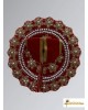 Laddu Gopal Ji Fancy Design Velvet Red Dress/Poshak Size 3
