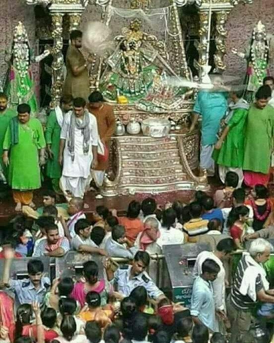 Hariyali Teej Darshan Shri Banke Bihari Ji Darshan Vrindavan