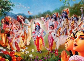 Madhuvan Bheeh Sthan Hai Jhah Shri Krishna Gaucharan Ke Liye Jate The Brahma Moh Bhang Leela by Krishna