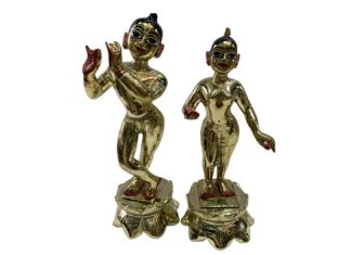 Ashta Dhatu Radha Krishan Brass Statue Murti for Home Temple (5 KG, 25.4 CM) Ashta Dhatu Radha Krishan Brass Statue Murti for Home Temple (5 KG, 25.4 CM)