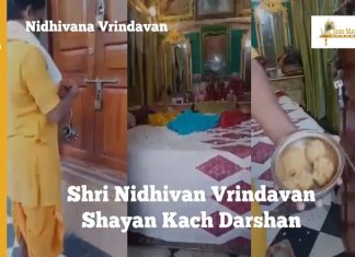 Shri Nidhivan Shayan Kach Darshan Vrindavan Shri Nidhivan Vrindavan Shayan Kach Darshan, Vrindavan